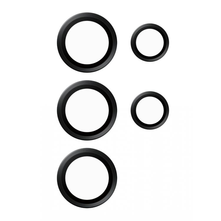 PANZERGLASS Δακτυλίδια προστασίας CAMERA Lens protection HoopS Optic Rings για Samsung GALAXY S24 Ultra 5G 2024 - ΜΑΥΡΟ - PG-1209